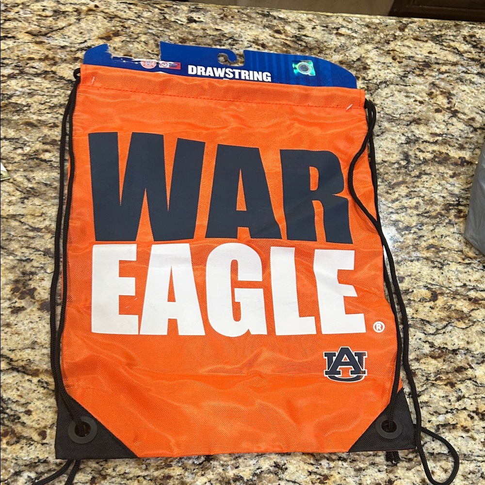 NWT Forever Collectibles Auburn Tigers Drawstring Backpack